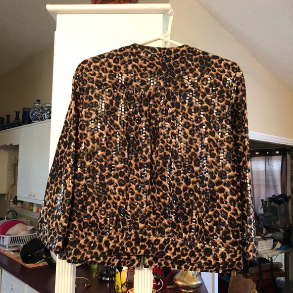 Ruby Rd Jacket Animal 🦒 printZipper Closure - Picture 3 of 12